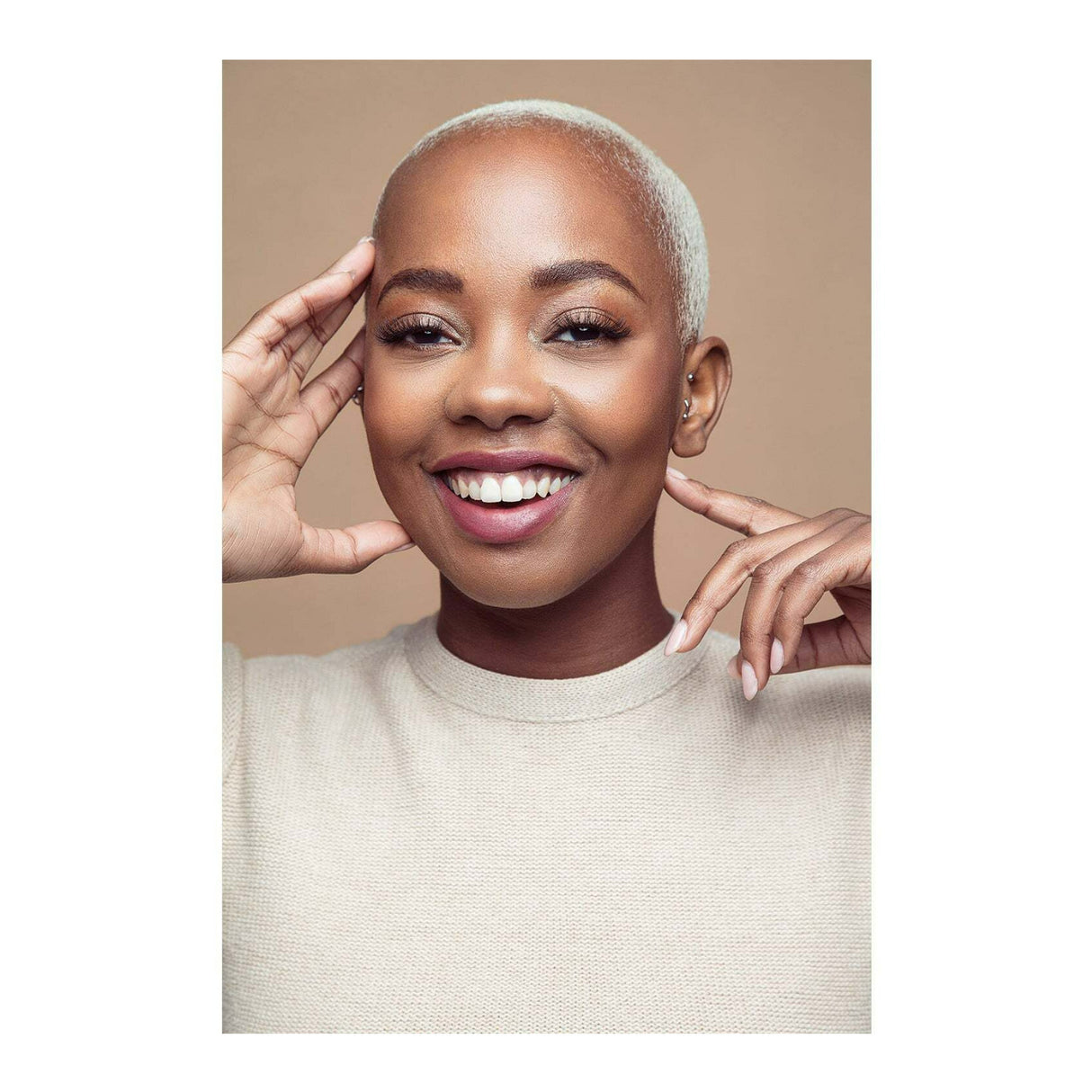 Westcott X-Drop Wrinkle-Resistant Backdrop Perfect for Video Conferencing (Brown Sugar, 5 x 7 Feet)