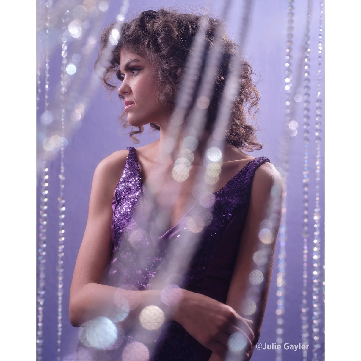 Westcott Wrinkle-Resistant, Machine-Washable Backdrop (Periwinkle Purple, 9 x 20 Feet)