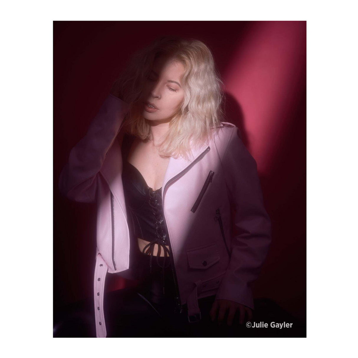 Westcott X-Drop Pro Wrinkle-Resistant Backdrop (Dark Pink, 8 x 8 Feet)