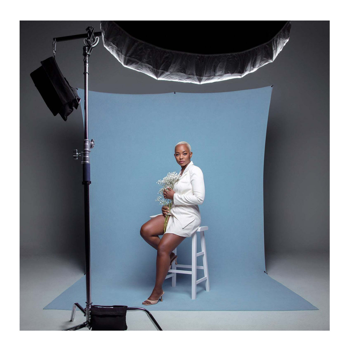 Westcott X-Drop Pro Wrinkle-Resistant Backdrop (Pastel Blue, 8 x 13 Feet)