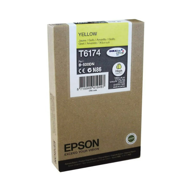 Epson T617 DURABrite High Capacity Quick-Drying Ink Cartridge (Yellow, 100ml)