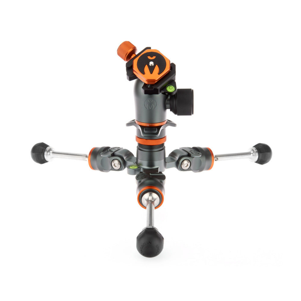 3-Legged Thing Albert 2.0 Carbon Fiber Tripod Kit with AirHed Pro and Three Detachable Legs (Gray)