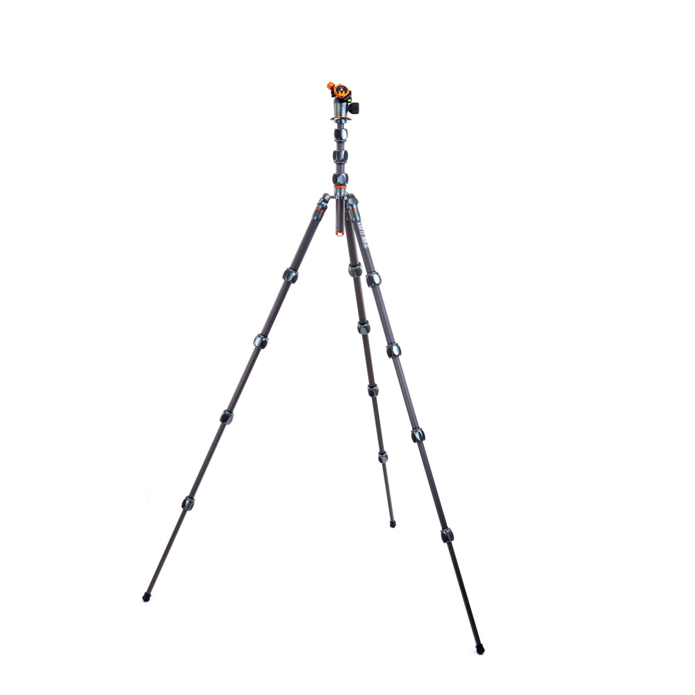3-Legged Thing Albert 2.0 Carbon Fiber Tripod Kit with AirHed Pro and Three Detachable Legs (Gray)
