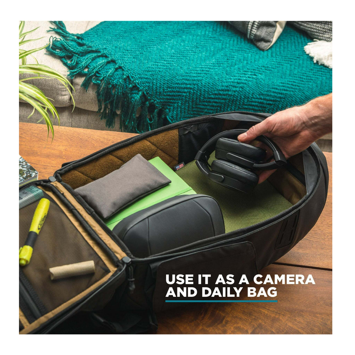 Nomatic Mckinnon 25L Durable Camera Backpack with One Large Cube Divider (Black)