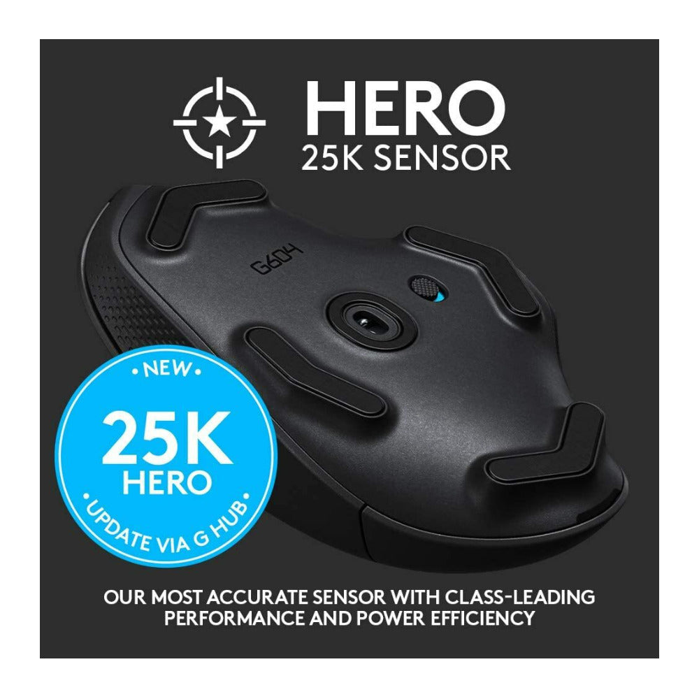Logitech G604 Gaming Mouse with 15 Programmable Controls and 240 Hours Battery Life (Black)