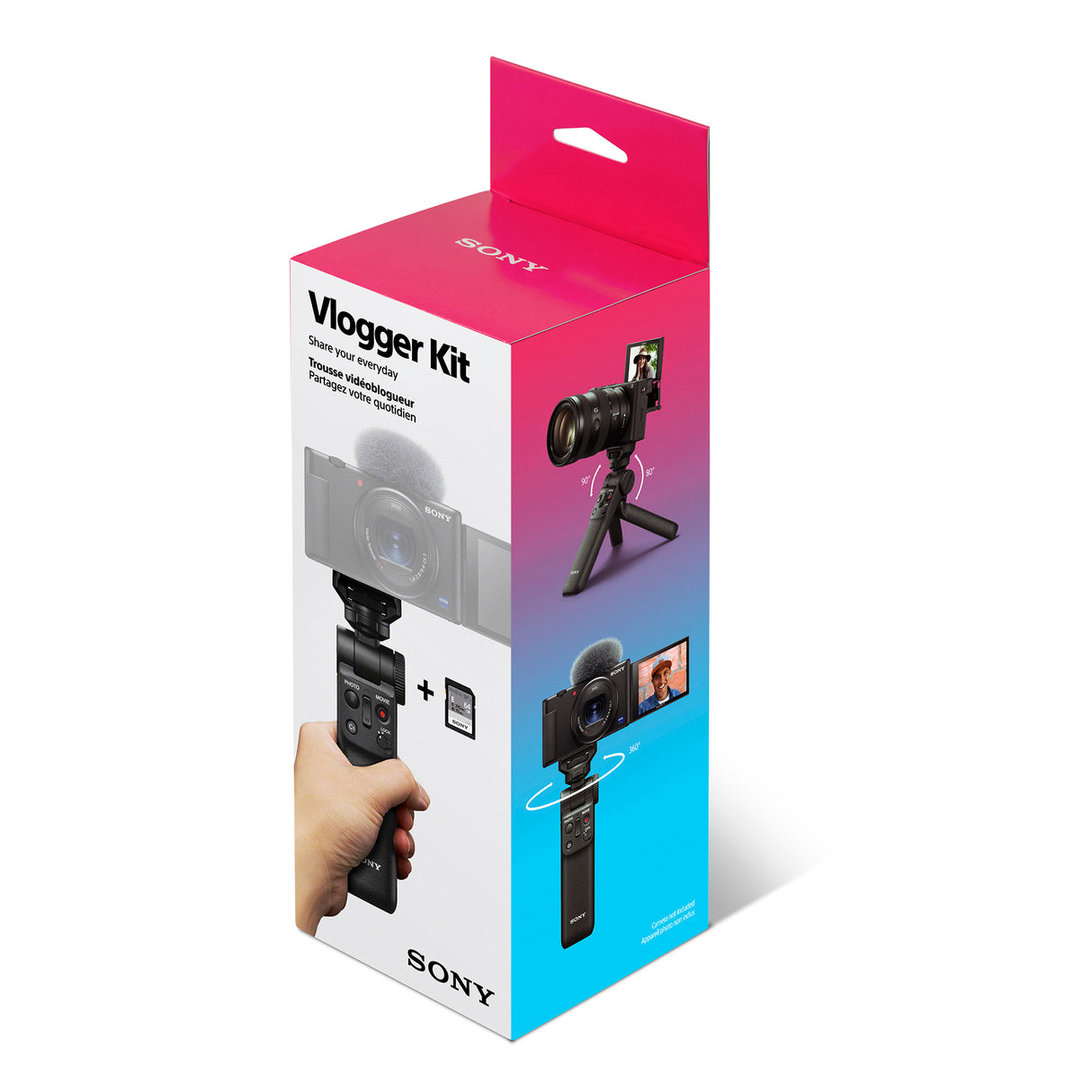 Sony ECM-G1 Vlogger Shotgun Microphone with Sony ACCVC1 Vlogger Accessory Kit Bundle