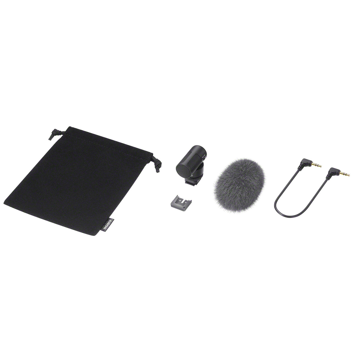 Sony ECM-G1 Vlogger Shotgun Microphone with Sony ACCVC1 Vlogger Accessory Kit Bundle