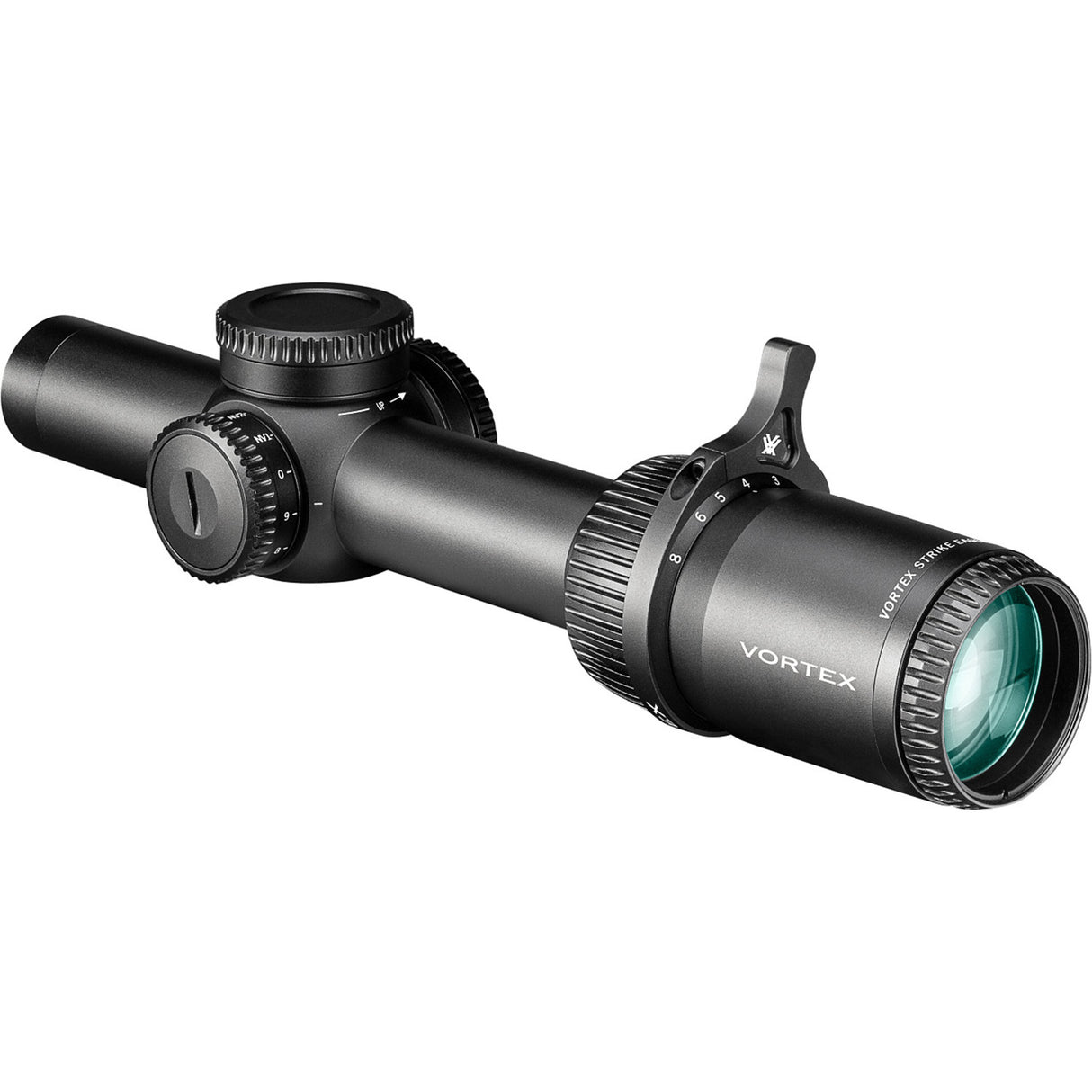 Vortex Strike Eagle® 1-8x24 FFP EBR-8 MOA Riflescope with Cantilever Mount