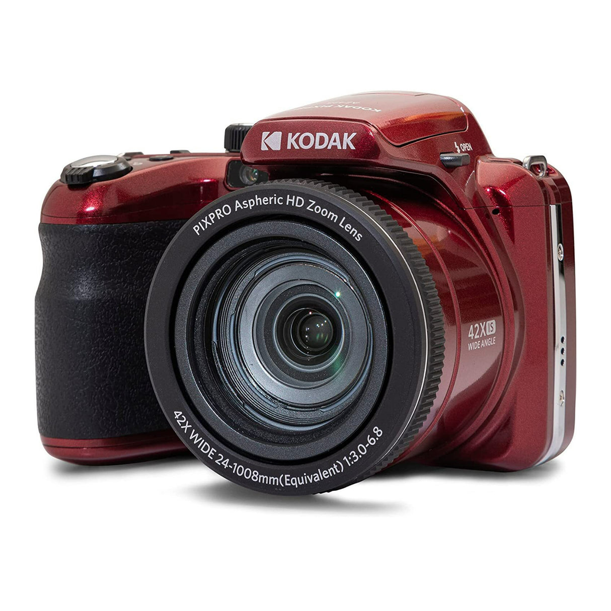 Kodak PIXPRO AZ425 Astro Zoom 20MP Camera with 42x Zoom (Red) with Accessory kit