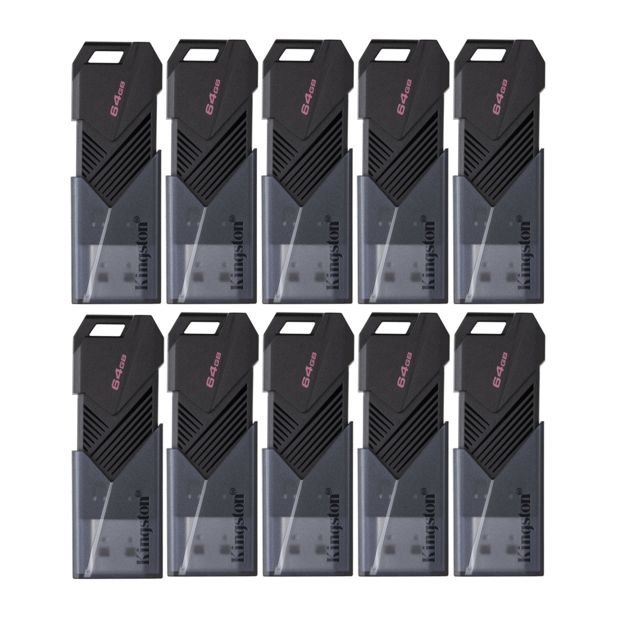 Kingston 64GB DataTraveler Exodia Onyx USB 3.2 Flash Drive (Matte Black) (10-Pack)