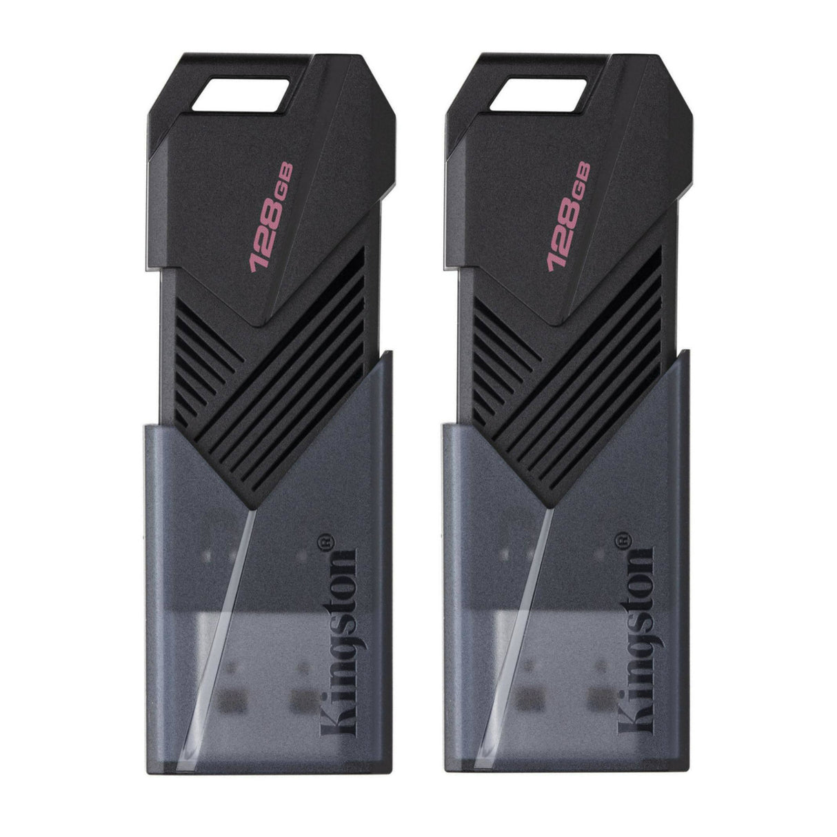 Kingston 128GB DataTraveler Exodia Onyx USB 3.2 Flash Drive (Matte Black) (2-Pack)