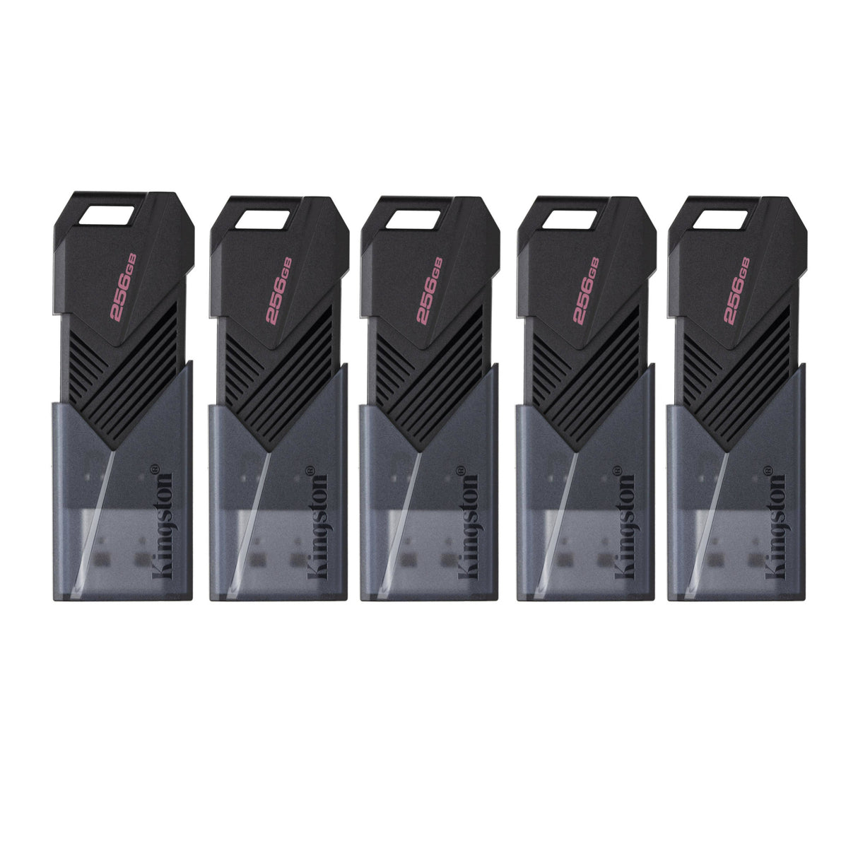 Kingston 256GB DataTraveler Exodia Onyx USB 3.2 Flash Drive (Matte Black) (5-Pack)