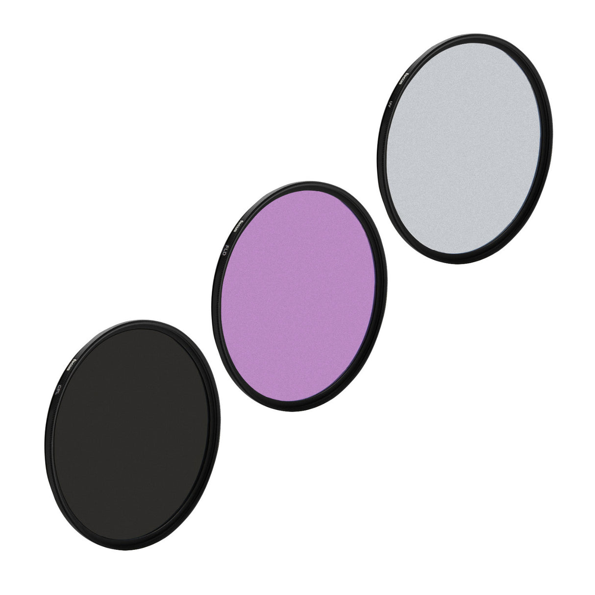 Focus Camera 49mm 3-Piece UV, CPL, FLD Lens Filter Kit