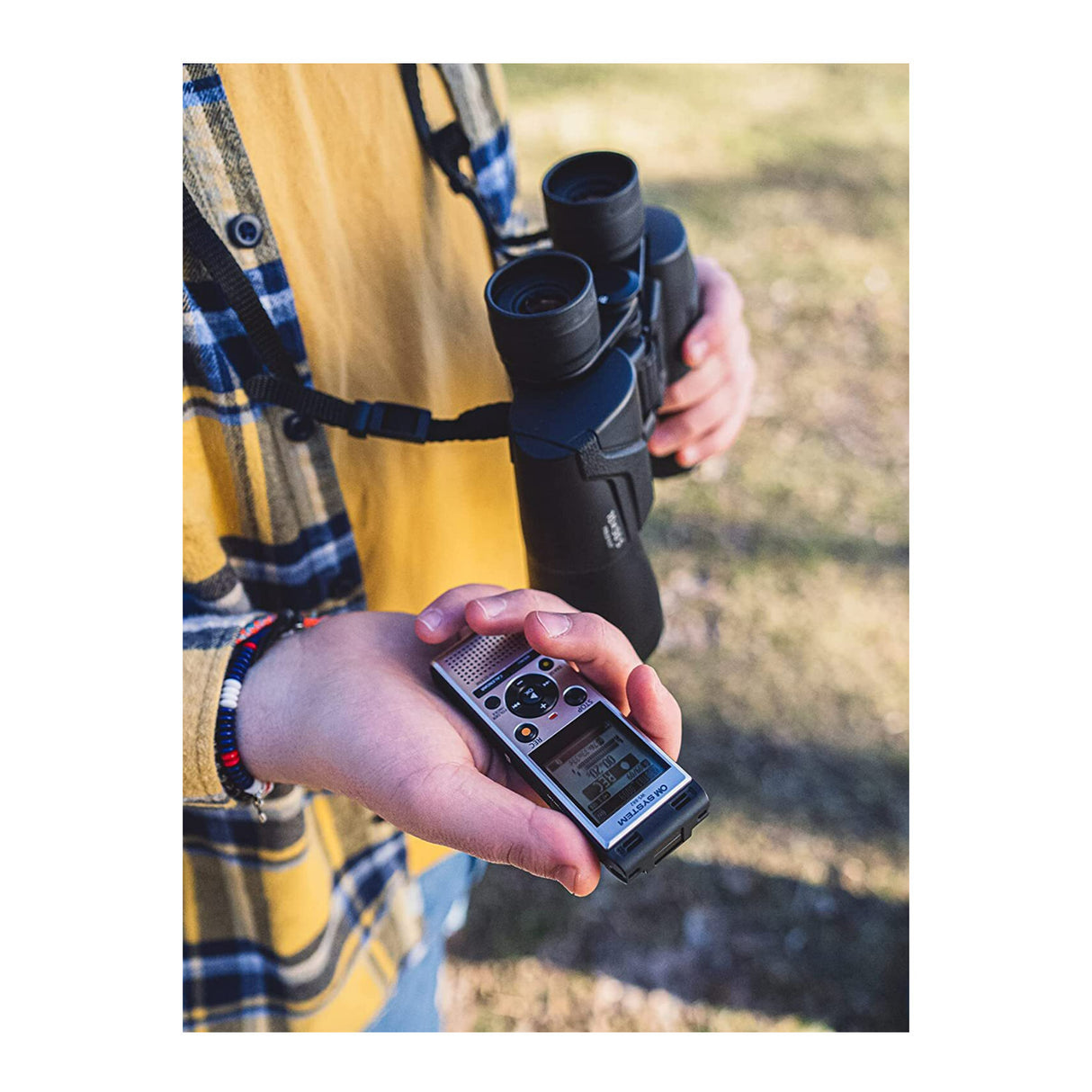 Olympus WS-883 Digital Voice Recorder with USB-A Battery Charging and 8GB Built-In Memory (Black)