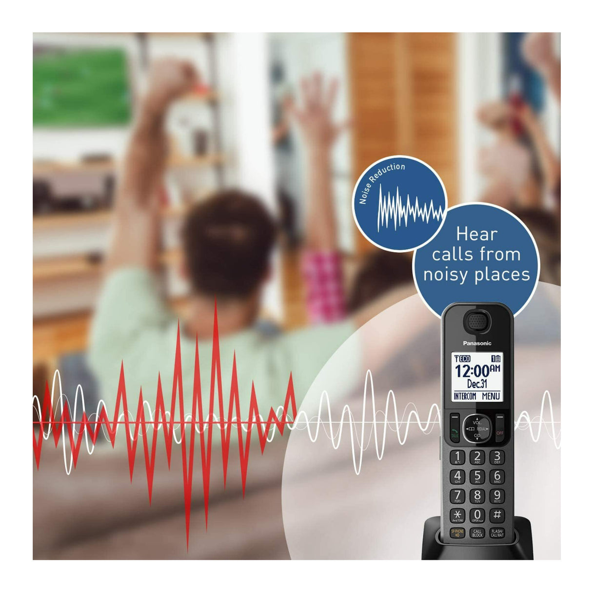 Panasonic KX-TGF352M Corded/Cordless 2 Handset Landline Telephone with Caller ID