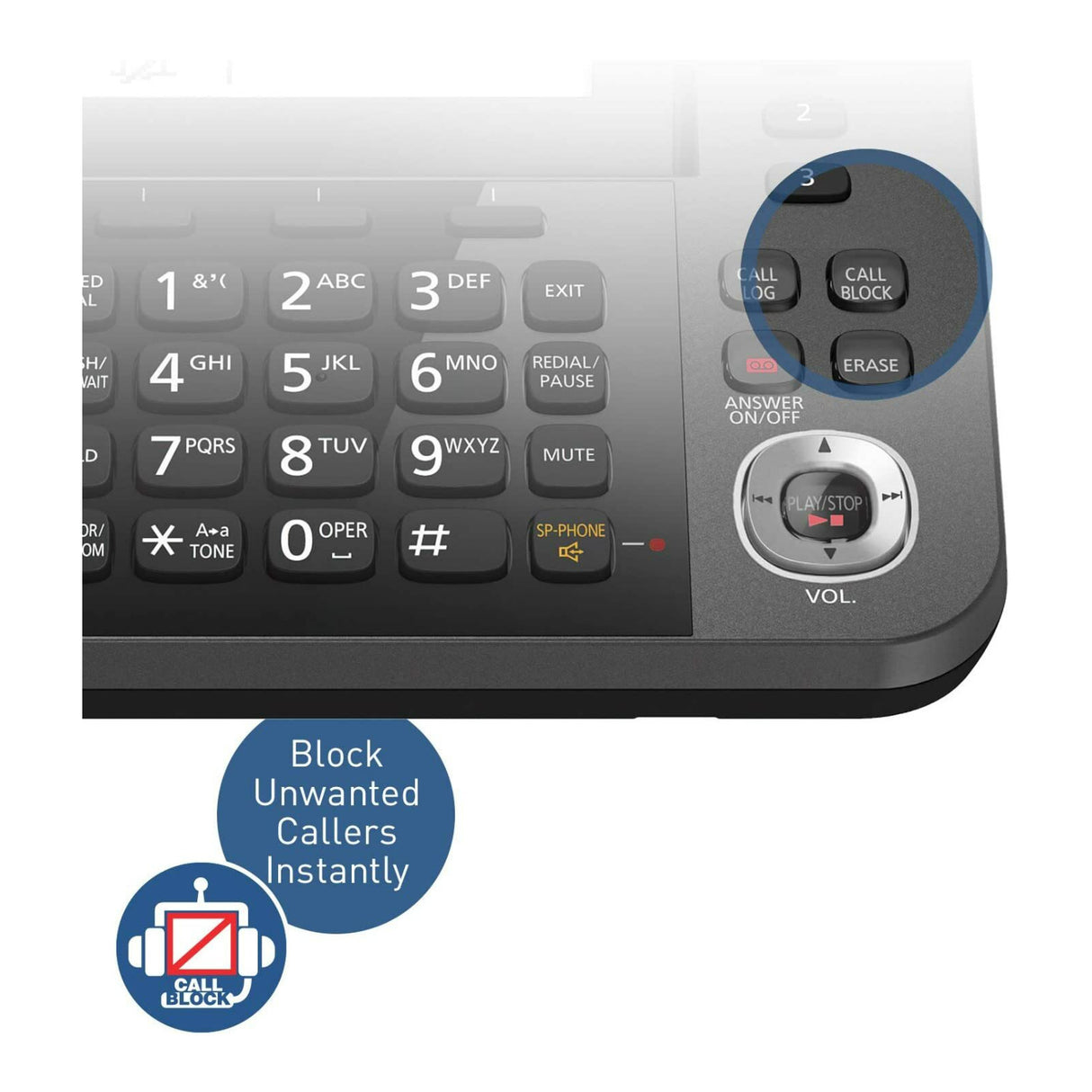 Panasonic KX-TGF352M Corded/Cordless 2 Handset Landline Telephone with Caller ID