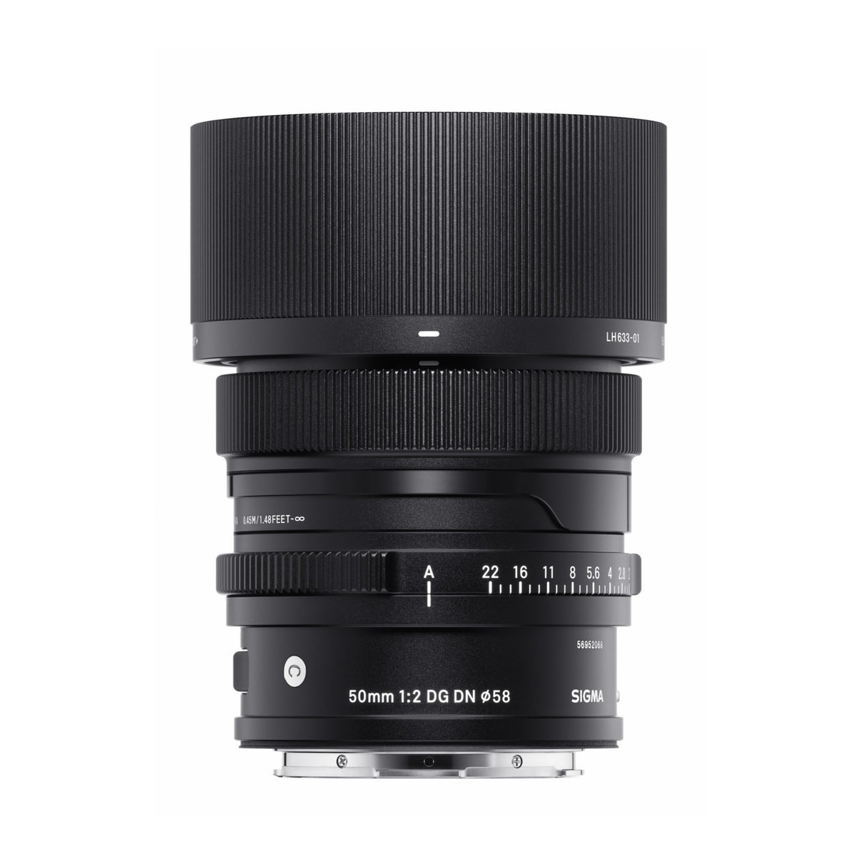 Sigma 50mm F2 DG DN Contemporary Series Standard Lens for L Mount with Lens Cap and Lens Hood