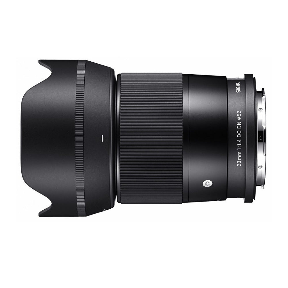 Sigma 23mm F1.4 DC DN Contemporary Series Large Aperture Lens for L Mount with Lens Hood