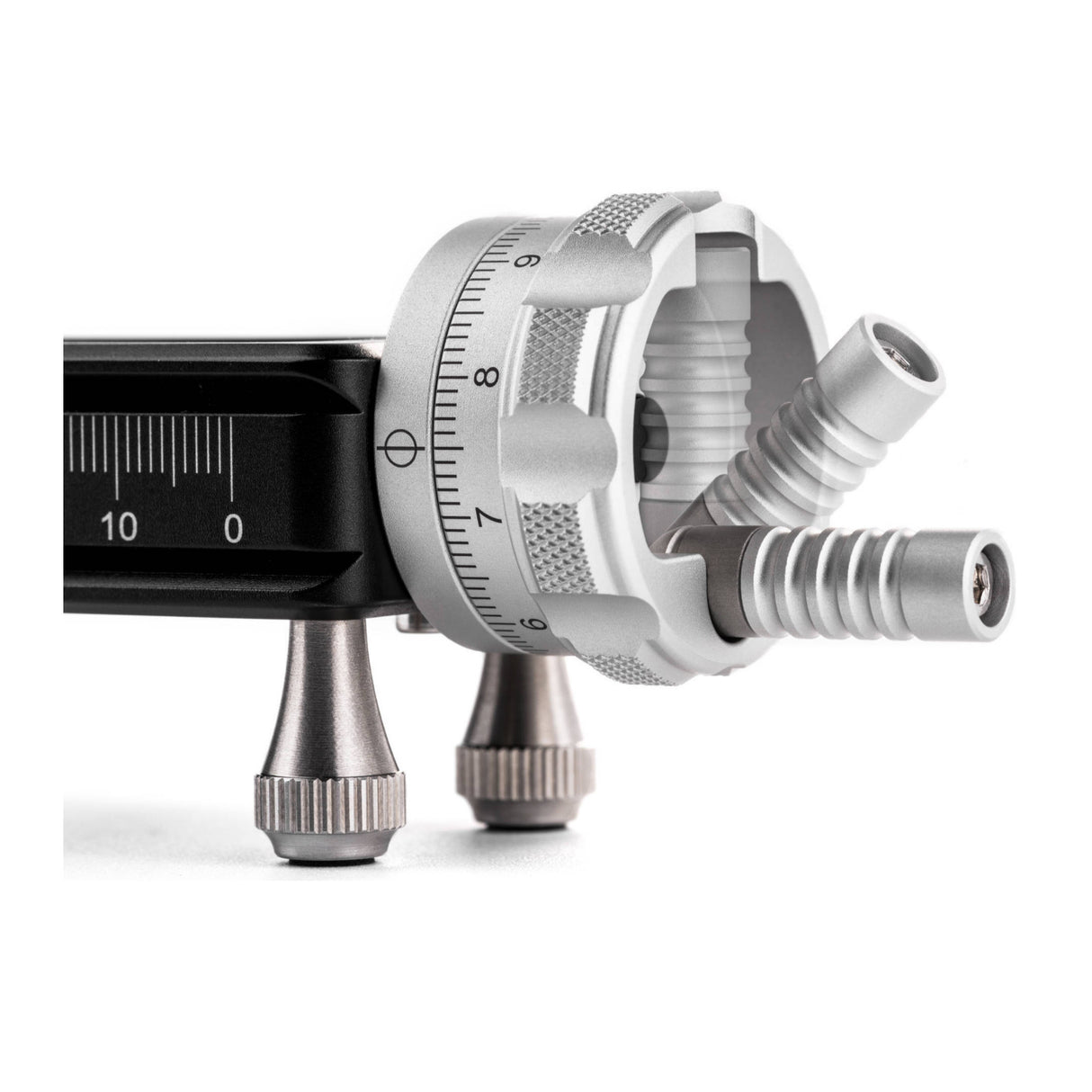 NiSi Quick Adjustment Macro Focusing Rail NM-200S with 360-Degree Rotating Clamp and 4 Foot Nails