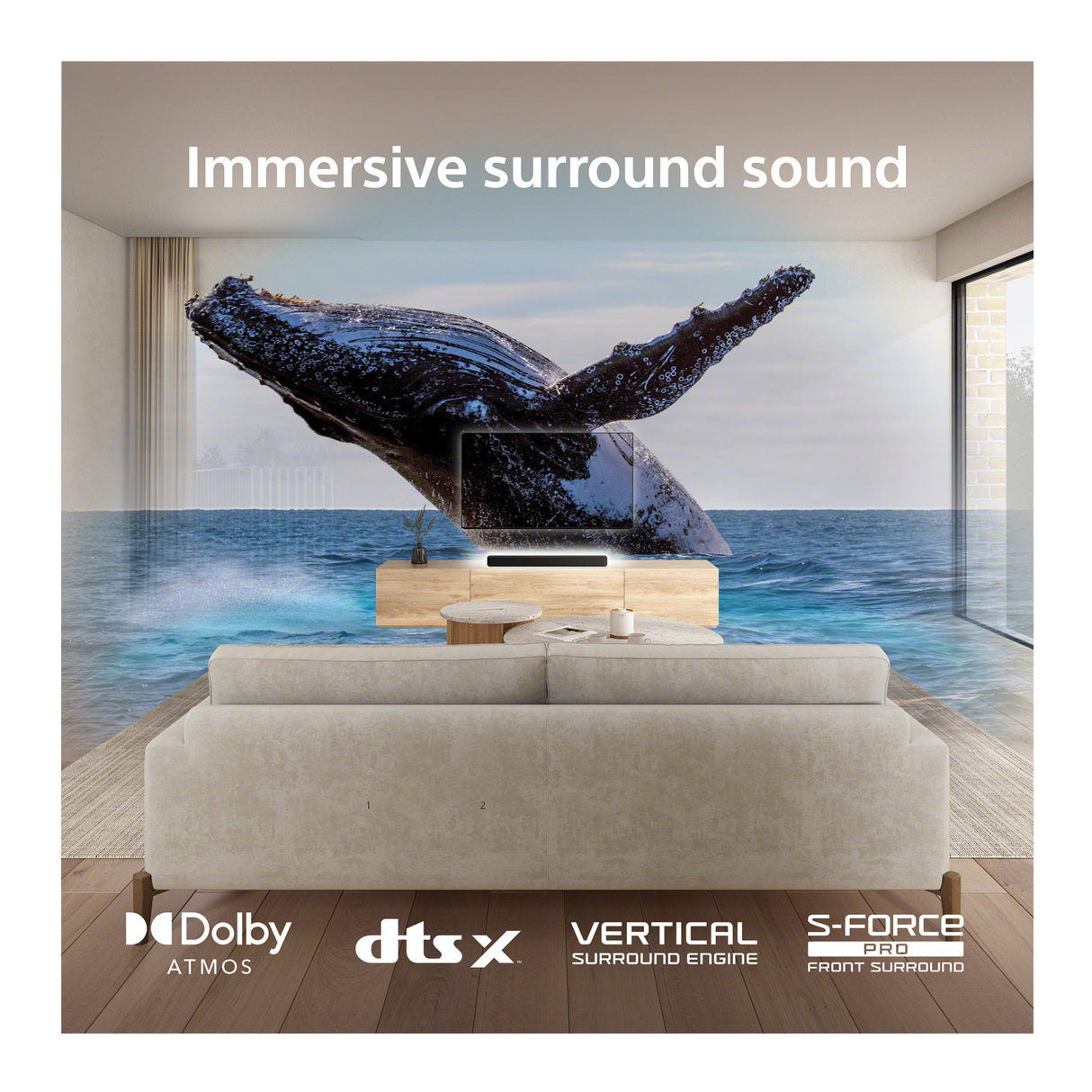 Sony HT-S2000: 3.1ch Dolby Atmos/DTS:X Surround Sound Soundbar