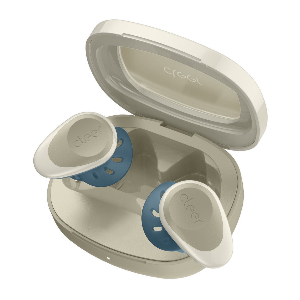 Cleer Audio Goal Sport True Wireless IPX4 Water Resistant Earbuds for Adventure and Workout (Stone)