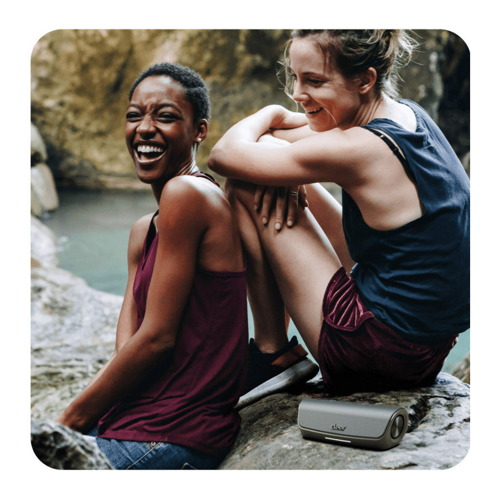 Cleer Audio Scene Water-Resistant Portable Bluetooth Speaker (Gray)