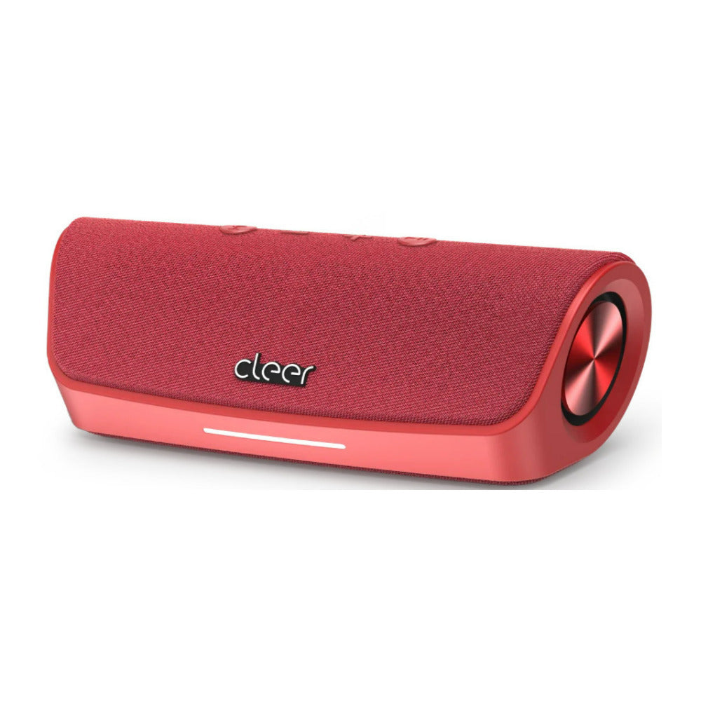 Cleer Audio Scene Water-Resistant Portable Bluetooth Speaker with Built-In Microphone (Red)