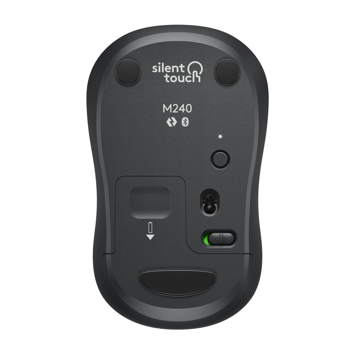 Logitech M240 Silent Cordless Long Range Bluetooth Mouse with Pre-Installed AAA Battery (Graphite)