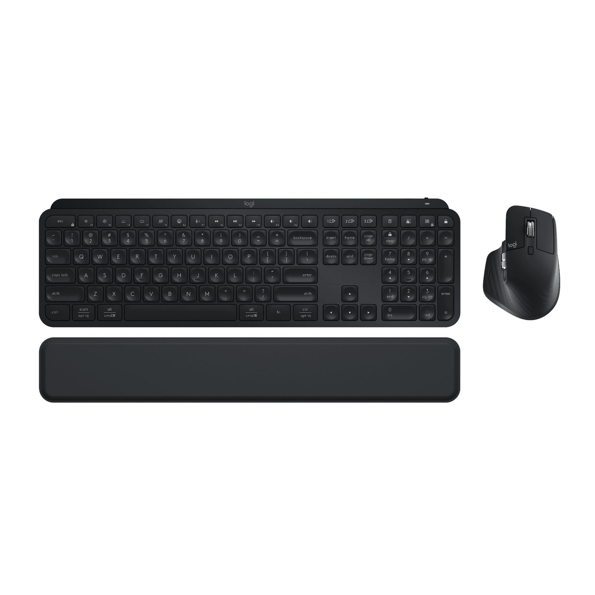 Logitech MX Keys S Wireless Keyboard and MX Master 3S with 8K DPI Sensor Mouse Combo (Graphite)