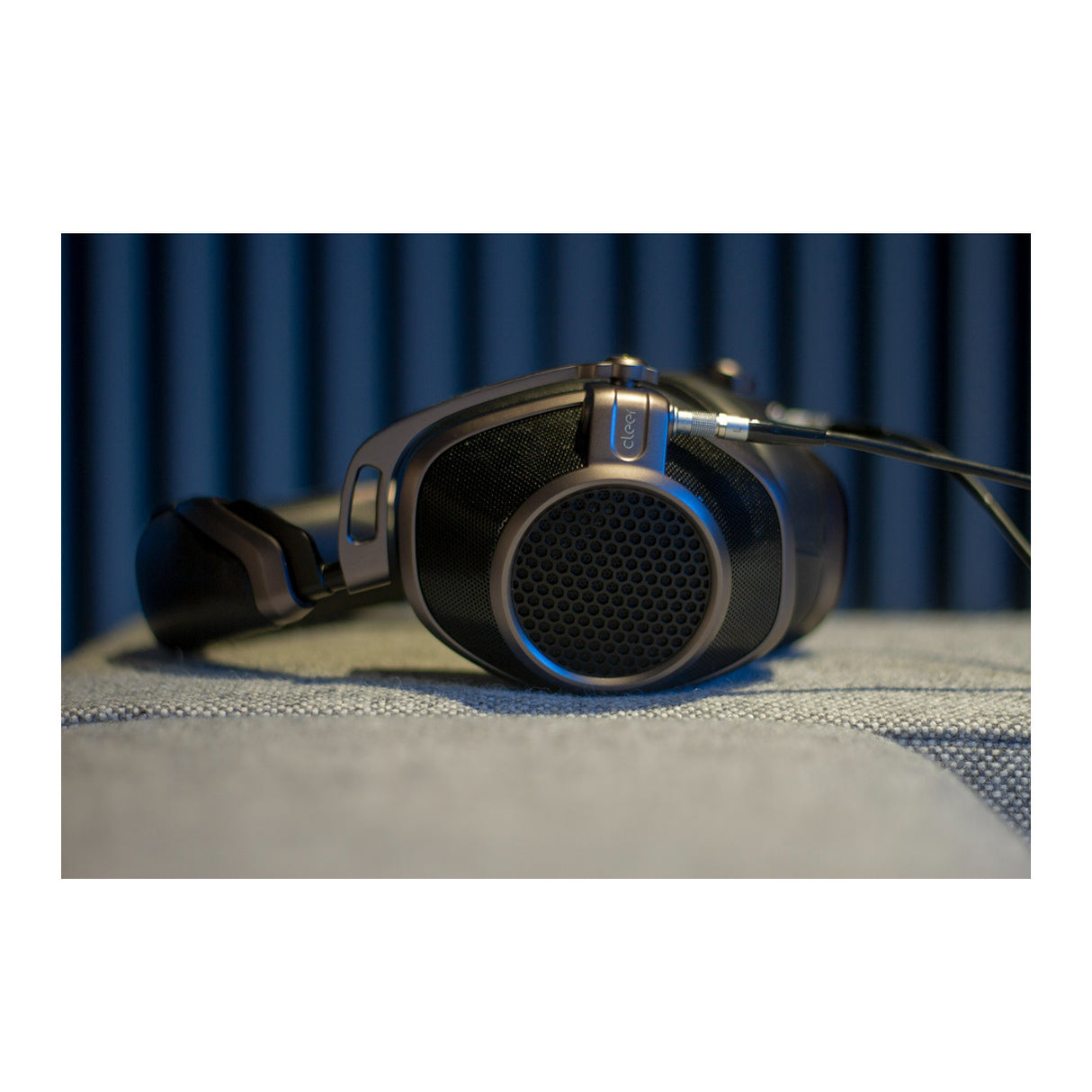 Cleer Audio Next Wired Open-Back Sheepskin Earpads Audiophile Aluminum Alloy Headphones (Titanium)