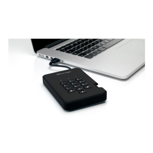 iStorage diskAshur2 USB 3.1 2TB Encrypted Portable HDD (Phantom Black)