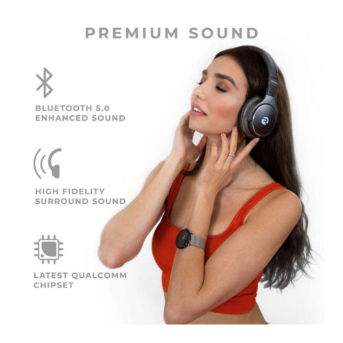 Raycon The Everyday Wireless Bluetooth Over Ear Headphones (Carbon Black)