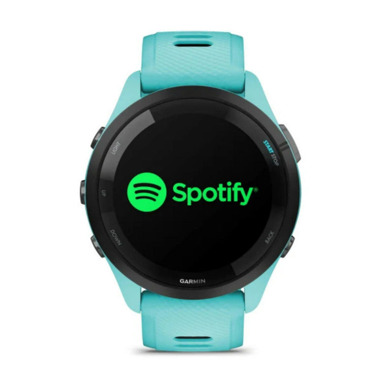 Garmin Forerunner 265 Black Bezel and Aqua Case Smartwatch (Aqua/Black)
