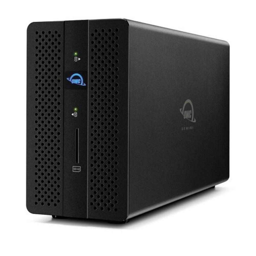 OWC Gemini Thunderbolt Dock and Dual-Bay RAID External Storage Enclosure (Black)