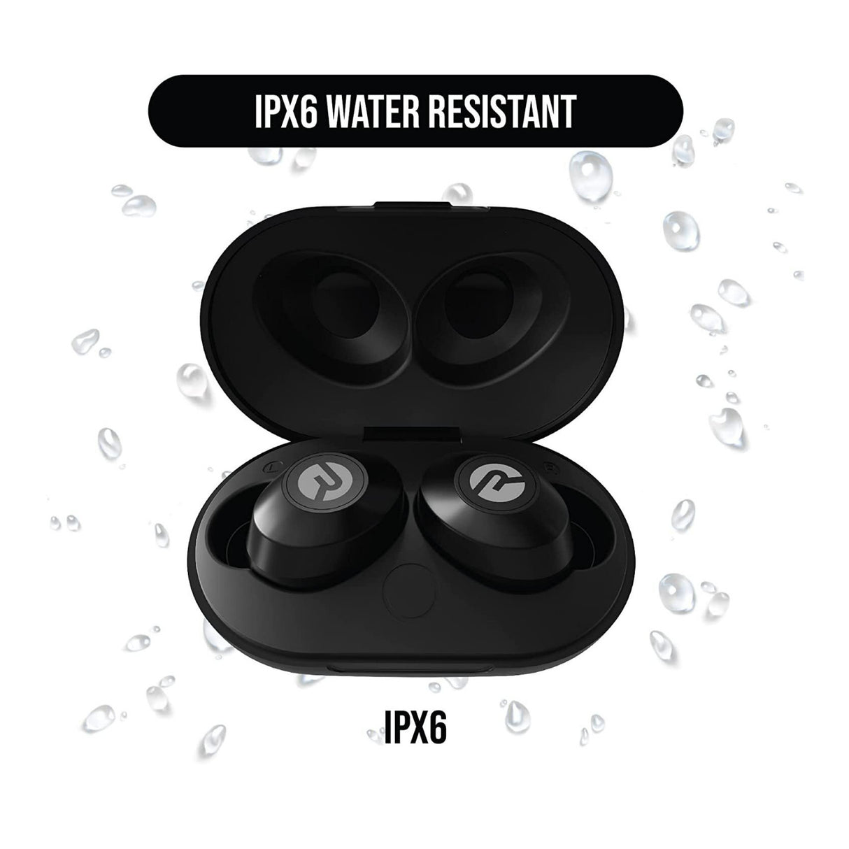 Raycon The Everyday Bluetooth Splash Resistant Wireless Earbuds (Carbon Black)