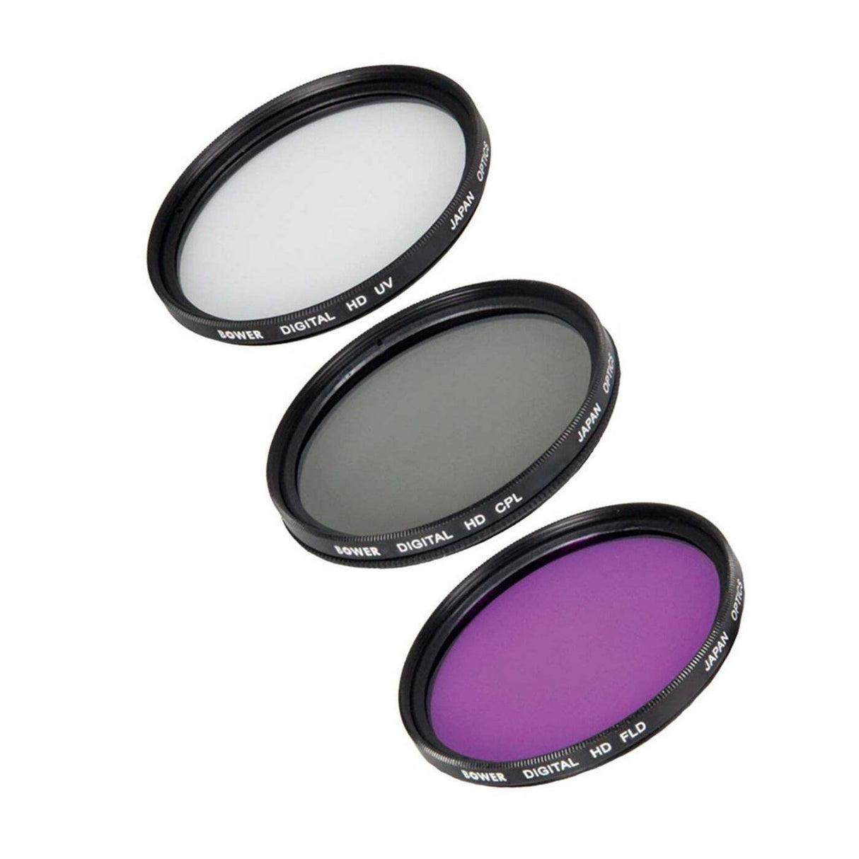 Bower 62mm Digital Filter Kit with UV, Circular Polarizer, and FLD Filter