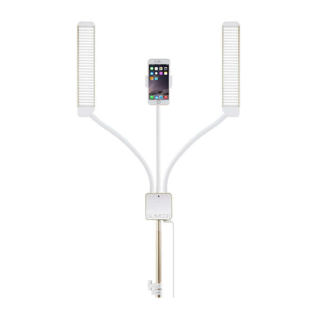 Glamcor Universal Phone Clip for Multimedia X Models (White and Gold)
