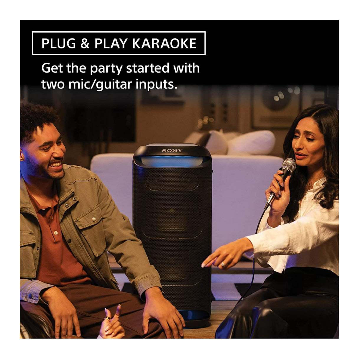 Sony SRS-XV800 X-Series Wireless Portable IPX4 Splash-Resistant Bluetooth Karaoke Party Speaker