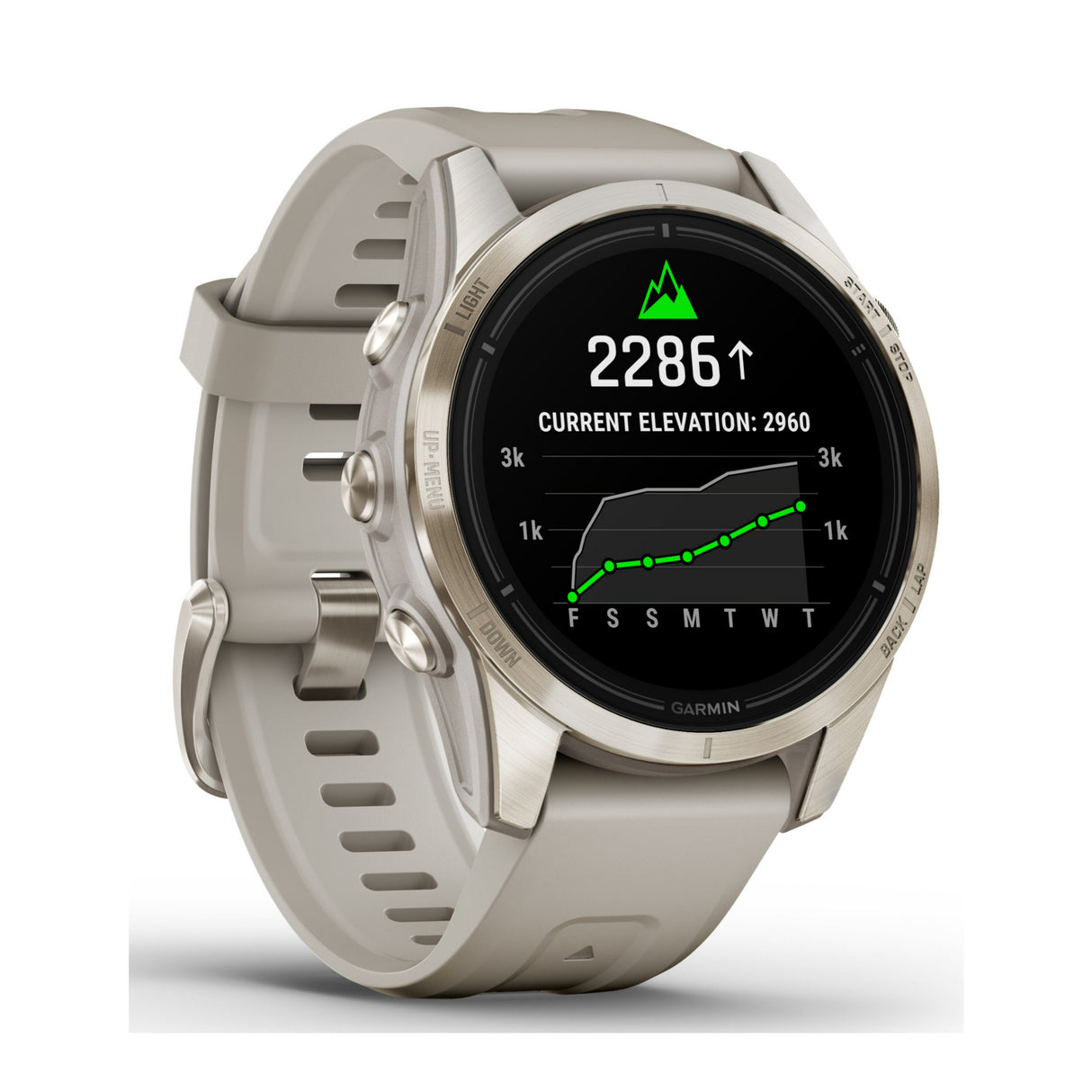 Garmin epix Pro Gen 2 Sapphire Edition 42mm Smartwatch (Soft Gold-Light Sand)