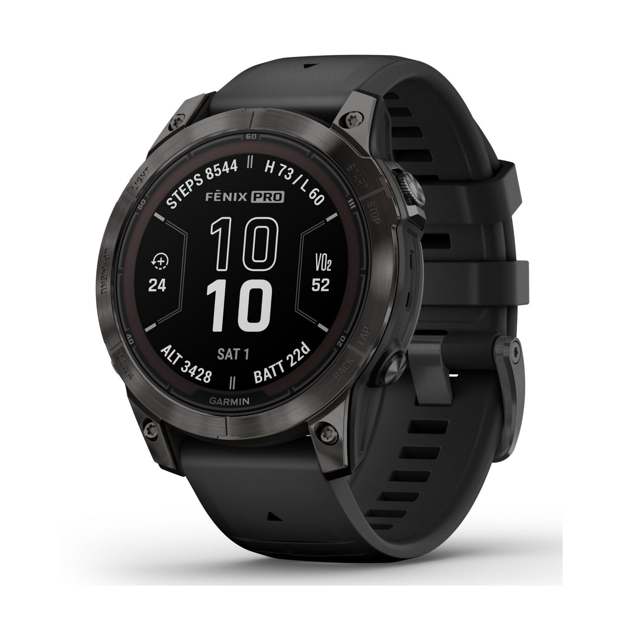 Garmin fenix 7 Pro Sapphire Solar GPS Smartwatch (Carbon Gray with Black Band)