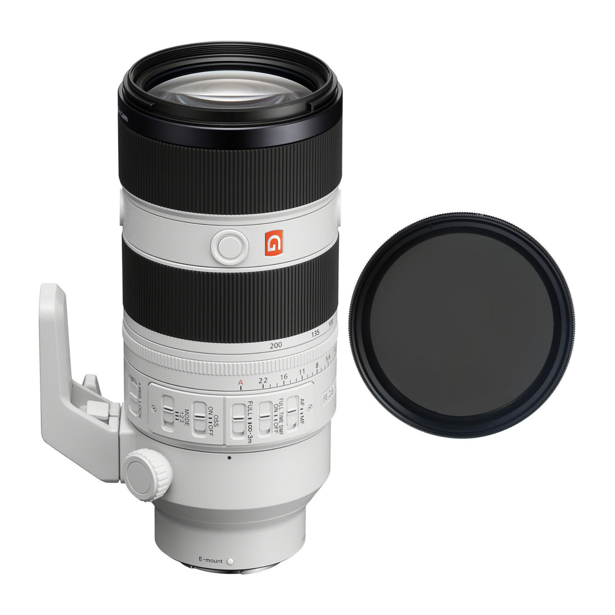 Sony FE 70-200mm F2.8 GM OSS II Full-Frame Lens with K&F Concept Variable Fader ND2-ND400 Filter