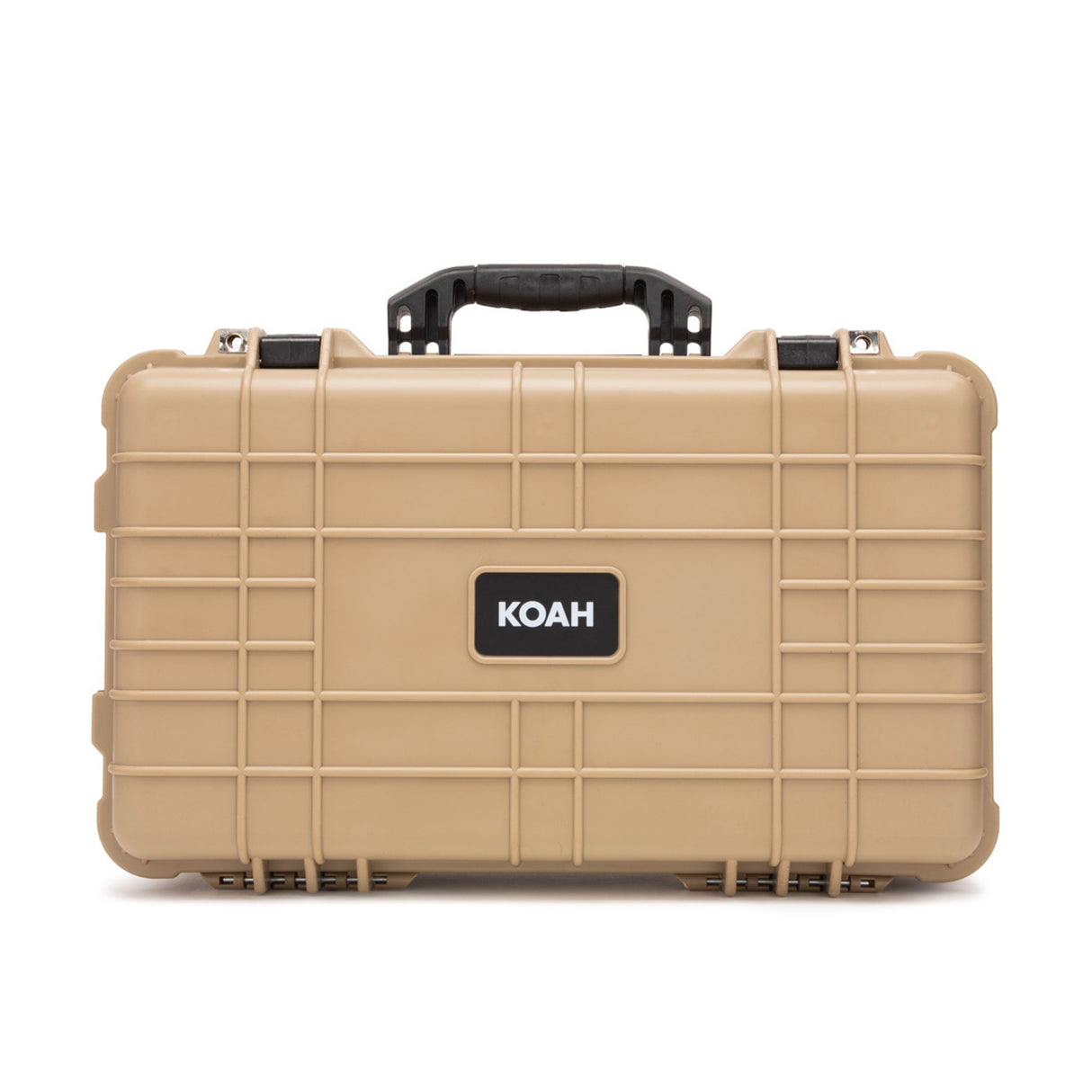 Koah Weatherproof Wheeled Hard Case with Customizable Foam (22 x 14 x 9 Inch) - Tan