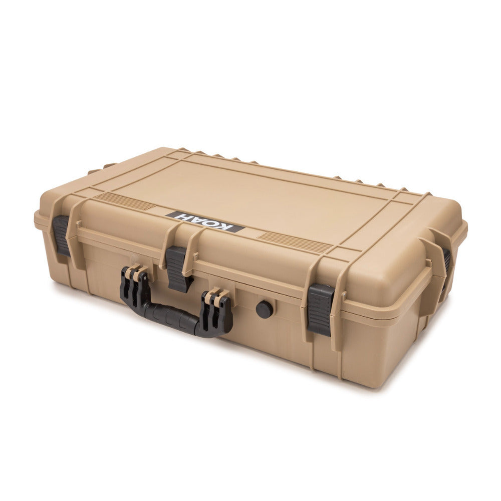 Koah Weatherproof Hard Case with Customizable Foam (28 x 17 x 7 Inch) - Tan