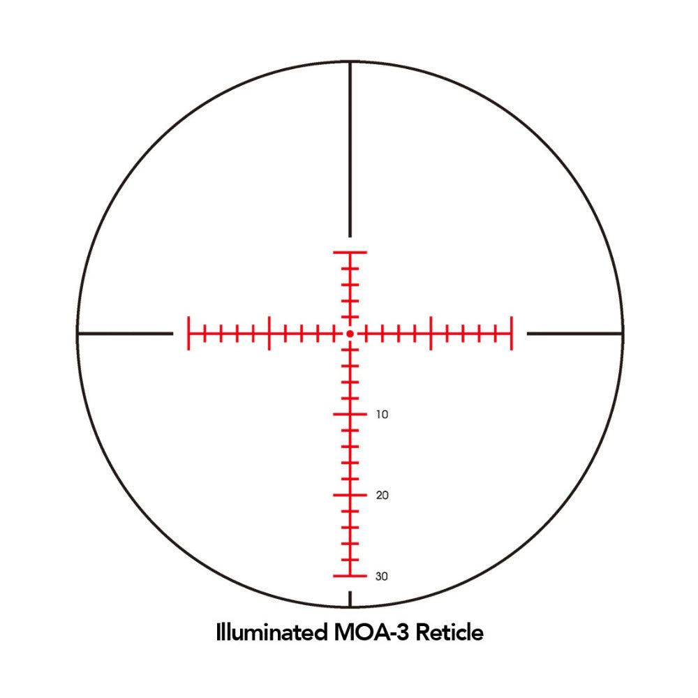 Sightron S-TAC 4-20x50 30mm Zero Stop Waterproof and Fogproof Riflescope with MOA-3 Reticle (Black)