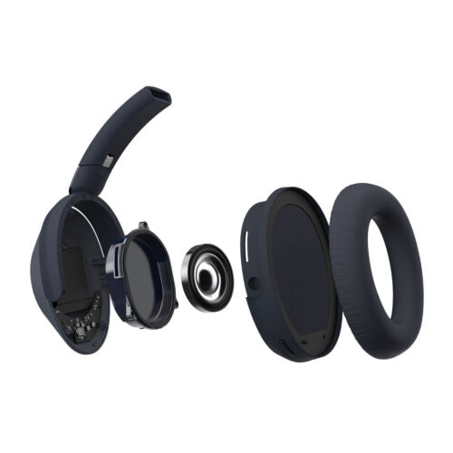 Cleer Audio Alpha Noise Canceling Hi-Res Audio Bluetooth 5.1 Over-Ear Headphones (Midnight Blue)