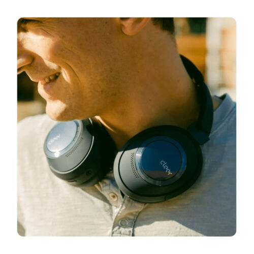 Cleer Audio Alpha Noise Canceling Hi-Res Audio Bluetooth 5.1 Over-Ear Headphones (Midnight Blue)