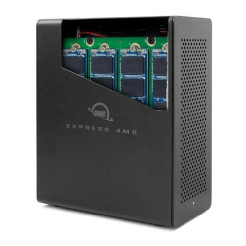 OWC Express 4M2 Four-Slot Thunderbolt M.2 NVMe SSD Enclosure with SoftRAID XT
