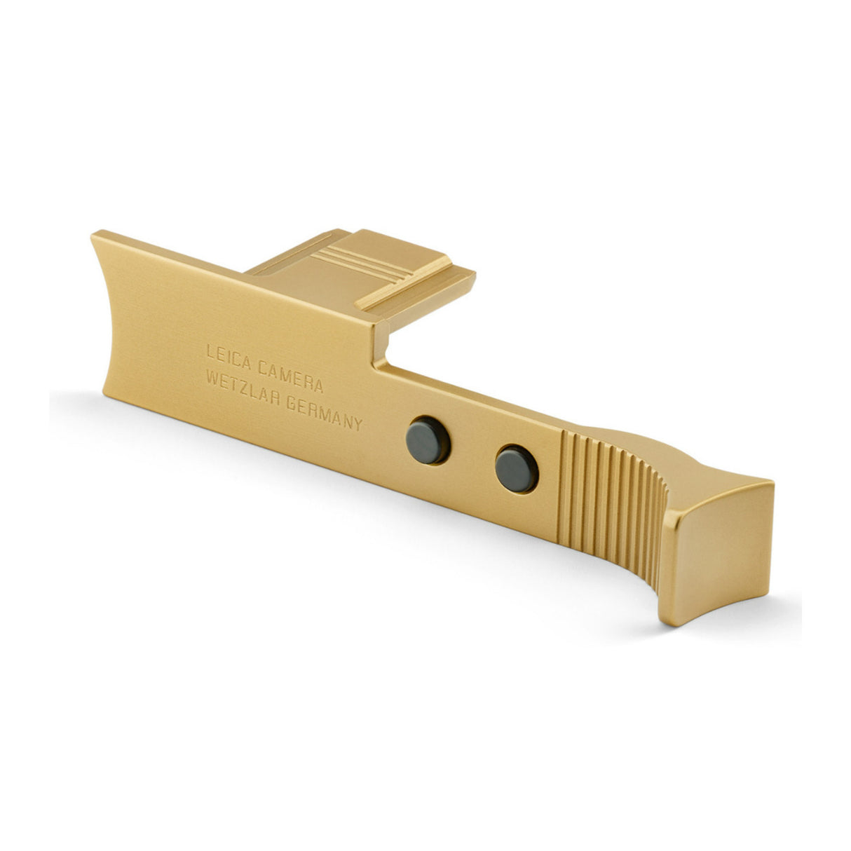 Leica Q3 Brass Blasted Finish Thumb Support with Hotshoe Cover, Soft Release Button, and Lens Hood