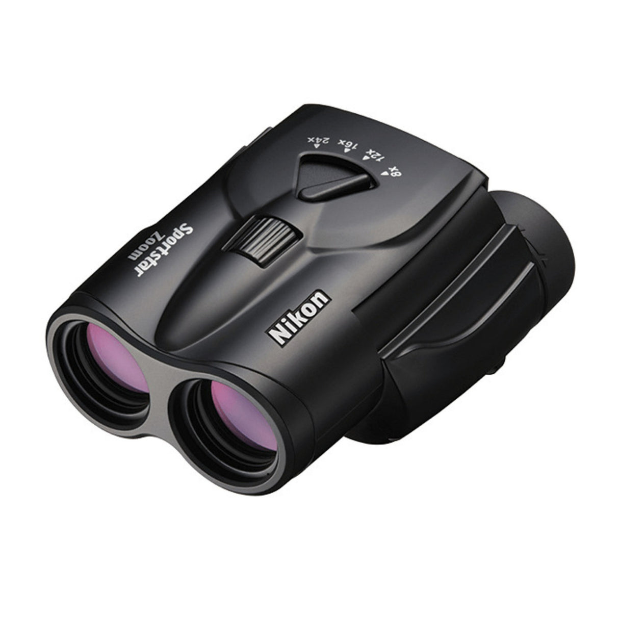 Nikon 8-24x25 Sportstar Centrally-Located Zoom Control Lever Rugged and Compact Binoculars (Black)
