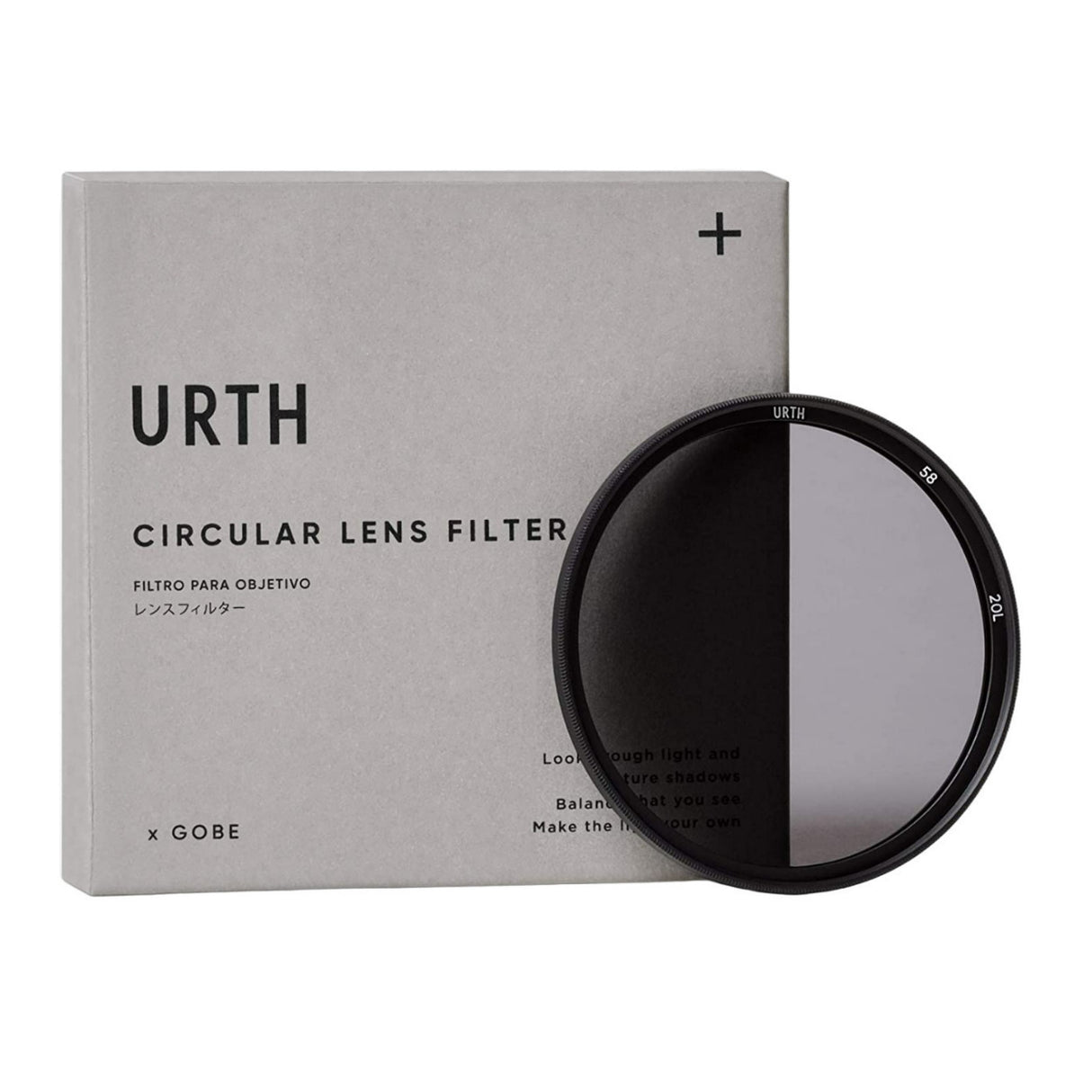 Urth 58mm ND4 2 Stop Double-Threaded Nano-Coating Circular Lens Filter Plus with Ultra-Slim Rim